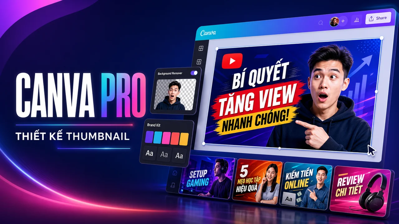 Canva Pro — Thiết kế thumbnail