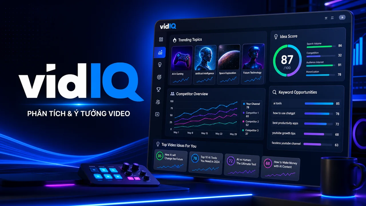 VidIQ — Phân tích & ý tưởng video