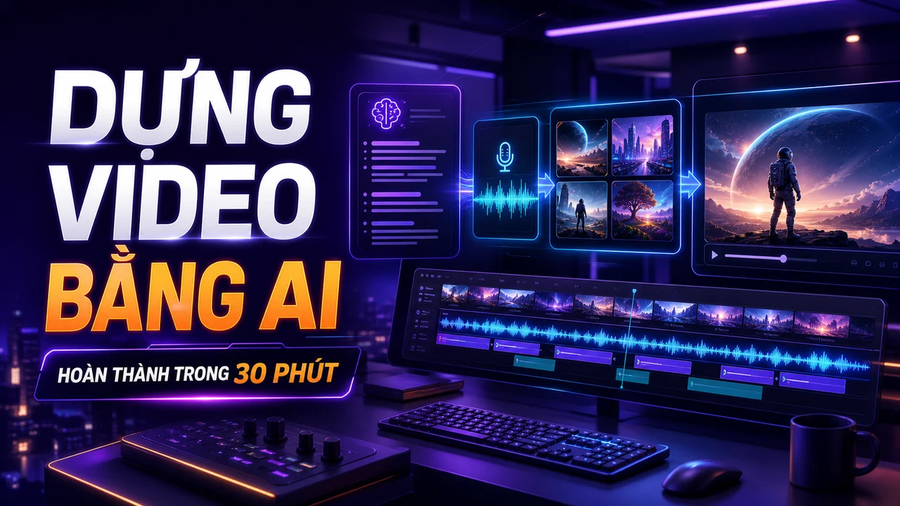 Dựng Video YouTube Bằng AI Trong 30 Phút